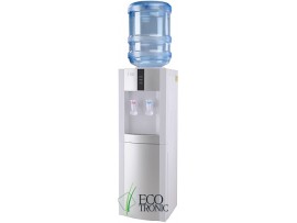 Кулер для воды напольный с холодильником Ecotronic H1-LF white-silver